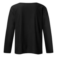 Ženske košulje Casual T majice Dugi rukav Solid Colore Loarove odgovara vrhovima Bluze