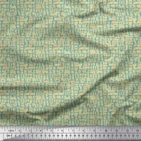 Soimoi pamučna ducka tkanina tekstura kosijana tkanina za ispis od dvorišta široko