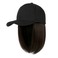 Prozračiva kape za žensku mušku bejzbol kapa sa ekstenzijama za kosu ravna kratka bob frizura podesivi