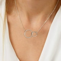 Ogrlice Pokloni za žene Djevojke Žao mi je zbog gubitka poklona Ogrlica 14K pozlaćeni infinity krug