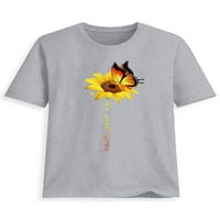 Avamo Ljeto Ženska cvjetna bluza za ispis Casual Okrugli vrat Majice Labavi plažni praznici