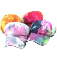 CXDA unise stilski gradijent boja Tie Dye Anti UV vanjski sportski šešir bejzbol kapa