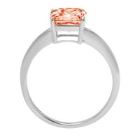 1.0ct Asscher Cred Simulirani dijamant 14k bijeli zlatni godišnjica za angažiranje prstena 9.25