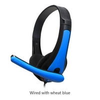 Ožičeni slušalice za igranje opreme Izrada praktične slušalice Gaming isporučuje univerzalni kompjuterski fitinzi Podesive slušalice, plava