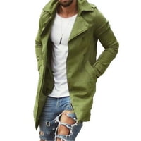 Božićne ponude Aoochasliy muški kaputi Outerwear Ped Trendy i udobna casual Solid Boja srednjeg sloja