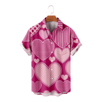 Srčani uzorak 3D Print Prevelika Žena Muška bluza Odjeća Top, Odrasli-5xl, 01
