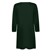 Auroural Fall Cardigani za žene plus veličine Ženska boja tri četvrtine rukava casual bluza sa džepom