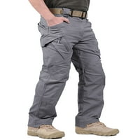 Opuštene radne teretne hlače na otvorenom Muški pant-siva, veličina 40 × 32
