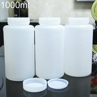 Temacd 1000ml plastična boca za pohranu za hemijsku tekuću bočicu Reagens laboratorij prazan bijela