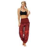Ženske hlače Ljetne cvjetare Casual Hlače labave ženske joge hlače