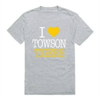 Republički proizvodi 551-153-HGY-TOWSON University I Volim majicu, Heather Grey - Srednja