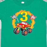 Inktastično čudovište Truck 3. rođendanski poklon dječaka malih majica ili majica Toddler