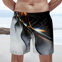 Hanas Ljetni muški kratki plivajući kratke hlače za sušenje, modni print Drawar Trgovi za plivanje sa