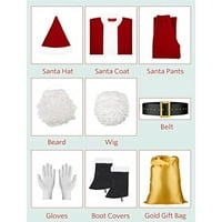 Santa Claus Classic Muška ženska haljina za odrasle, XL-3XL
