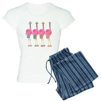 Cafepress - Snazzy Flamingos pidžama - Ženska lagana pidžama