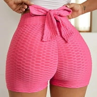 Larisalt Jean Storys Žene, Ženske traper kratke hlače Stretch Mid Rise Jeans Bermuda Hlače Hot Pink, XL