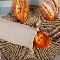 Yuedeng Natural Linen Bagel Skladišna torba za pranje za pranje velike za višekratnu upotrebu za kruh