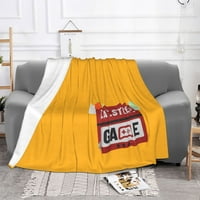 Bacanje pokrivača, naljepnica za igru ​​naljepnica otiske za pranje pokrivača za kauču, žutu