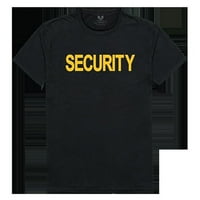 Sigurnost brzog dominacije opuštena grafička majica, crna - ekstra velika