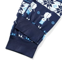 Božićne pidžame za obiteljski božićni PJS podudarni setovi za parove za odrasle djeca za spavanje za