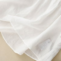 Deagia Pet Cent rukav vintage majica za žene V izrez za vez casual labave bluze čvrste tiskane tuničke