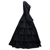 Crna viktorijanska haljina Renesansa Ball haljina Fancy haljina Cosutume ženska srednjovjekovna kostim