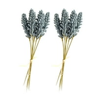 Buket tamnih plavih umjetnih postrojenja pšenice zrna cvjetna grana Realistični simulacijski cvjetni
