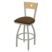 Holland Bar Stool Coltaire u. Metalna okretna stolica za okretnu kontra kolekciju FAU kožnom sjedalom