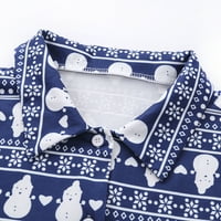 Gwiyeopda Women božićne pidžame postavio je Elk Snjegovinski dugih rukava noćna odjeća za spavanje za