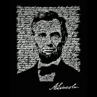 Pop Art Ženska riječ Art Majica - Abraham Lincoln - Gettysburg Adresa