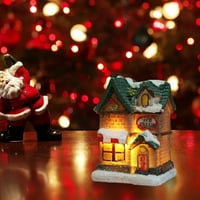 Novi božićni ukrasi Micro pejzažna smola kuća mali ukrasi