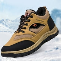 DMQupv čizme za snijeg Pješačke muškarce Kožne plišane cipele Sportske cipele Čizme Pješačke cipele