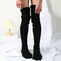 QXUTPO čarape za žene Zimske tople čarape naslovnice za noge Početna Čarapa za koljena Debele vunene