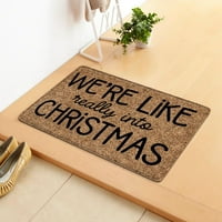 Xmarks Funny prostirke za vrata Neklizajuća kuhinjska mat sretan Božić Ya Filthy Animal Doormat božićne