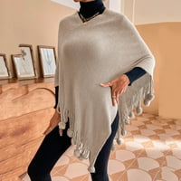 Mveomtd Žene Solid Boja Frigrani pulover Pljeskajući šal džemper, modni kaput zimski ogrtači za žene