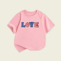 Američka košulja za zastave za devojku 4. juli Majica Kids Patriots Tees Tops Unise novorođenčad za