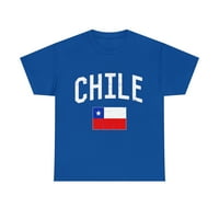 Čile zastava unizirati grafičku majicu