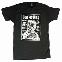 Rockline FEA-FF Foo Fighters Povratak majice za odrasle MENSE, Crna - Srednja