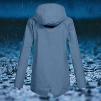 Zimski kaputi za ženske kapuljače Kišni vodonepropusni lagani čvrsti džepovi jakna vježba na otvorenom