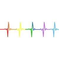 Gay ponos lgbt dugica srca bijeli grafički pulover hoodie - dizajn od strane ljudi l