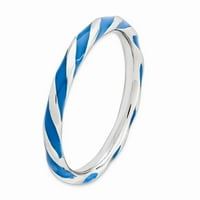 Izrazi srebrne boje upletene plave emajlirane veličine zvona: 10; za odrasle i tinejdžere; Za žene i