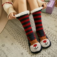 Ugodne čarape Božićne čarape Print Debljine kat s kliznim kat čarape tepihe čarape u