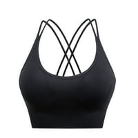 Lenago Sports grudnjake za žene Yoga SOLID bez rukava casual rezervoari za bluze za intimne Yoga Bra