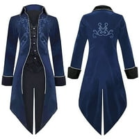 Žene tuxedo vintage dvorske haljine midi punk kaput Jednokrevetna jakna