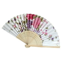 Navijači za papir Vintage bambus preklopni ručni cvjetni ventilator kineski plesni partijski džepni