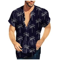 Muška majica Muška ljetna plaža Casual Hawaiian Print Beach stil kratkih rukava Polo majica kratkih