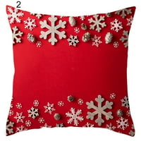 Turistički božićni jastuk pokriva meko božićni jastučnice jeleni snjegovinski božićni ukrasi bacaju