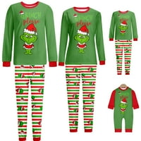 Porodica Grinch Porodica Božić Pijamas Set Xmas Grinch tiskani salon za spavanje za spavanje praznika