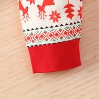 Lizxun Baby Božićni dugi rukav + pantalone, uzorak snježnog pahuljica