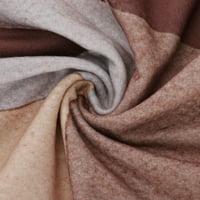 Geometrijski ispisani zapadni džemper pokloni za žene dugih rukava Trendy odjeća Dressy Tops V-izrez